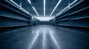 Empty big box retail store aisle representing a disability discrimination case