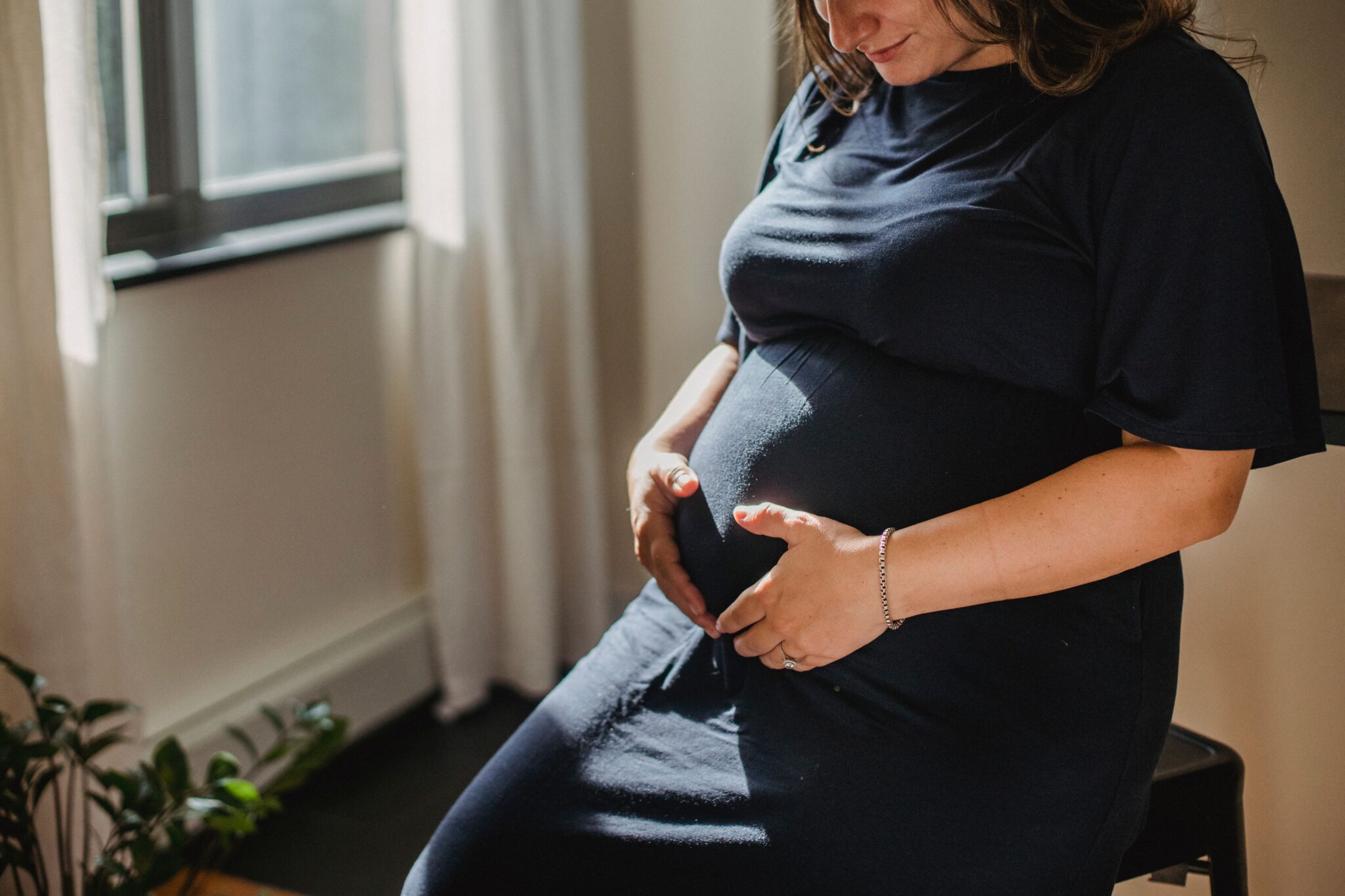 Pregnant Woman in Office